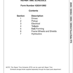 Massey Ferguson 2846 to 2856A Parts Manual 4283410M2