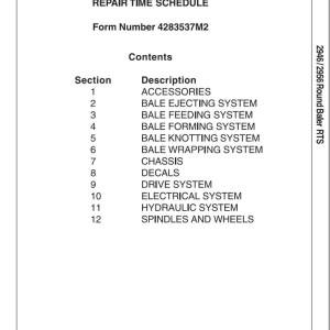 Massey Ferguson 2946 2956A Parts Manual 4283537M2