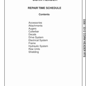 Massey Ferguson 3308 3312 Parts Manual 4283606M1