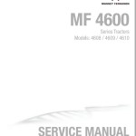 Massey Ferguson 4608 4609 4610 Service Manual 4283492M3
