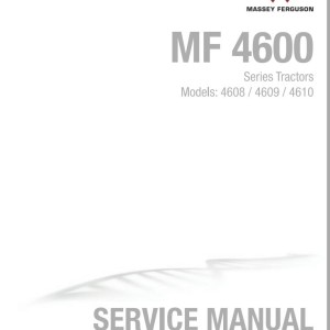 Massey Ferguson 4608 4609 4610 Service Manual 4283492M3