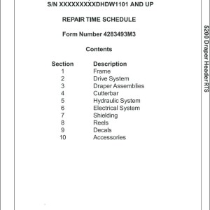 Massey Ferguson 5200 Parts Manual