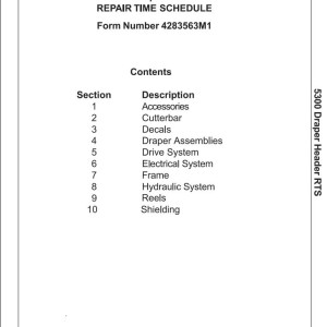 Massey Ferguson 5300 Parts Manual 4283563M1