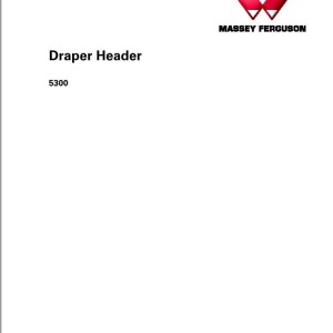 Massey Ferguson 5300 Service Manual 4283551M2