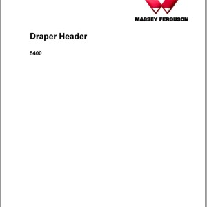 Massey Ferguson 5400 Service Manual 4283610M1