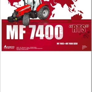 Massey Ferguson 7465 7475 7480 SISU Parts Manual 4346816M1