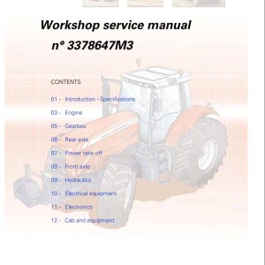 Massey Ferguson 8450 8460 8470 8480 Service Manual 3378647M3