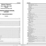 Massey Ferguson 8516 to 8531 Service Manual 4283405M1