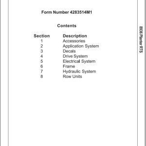 Massey Ferguson 8936 Parts Manual 4283514M1