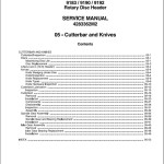 Massey Ferguson 9183 9190 9192 Service Manual 4283362M2