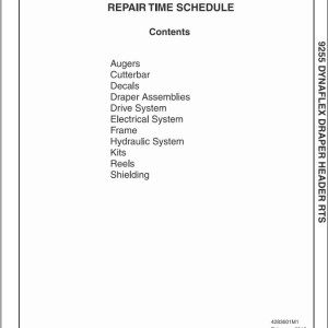 Massey Ferguson 9255 Parts Manual 4283601M1