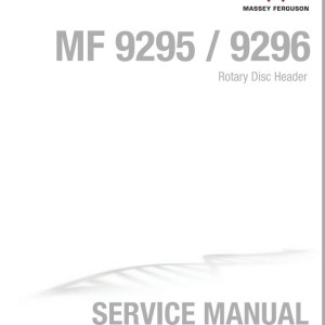 Massey Ferguson 9295 9296 Service Manual 4283611M1