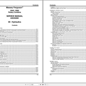 Massey Ferguson 9540 9560 Service Manual 4283550M1