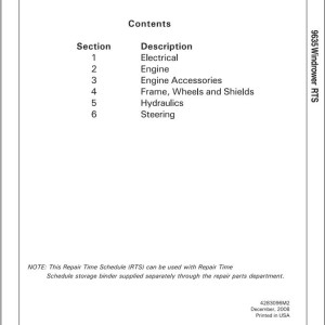 Massey Ferguson 9635 Parts Manual 4283096M2