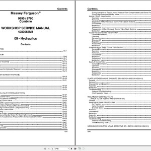Massey Ferguson 9690 9790 Service Manual 4283065M1