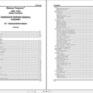 Massey Ferguson 9695 9795 Service Manual 4283358M1
