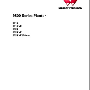 Massey Ferguson 9800 Series Service Manual 4283617M1