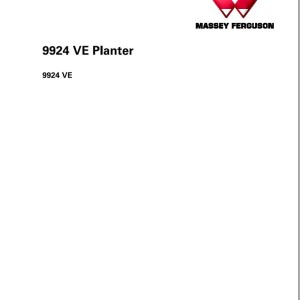 Massey Ferguson 9924VE Service Manual 4283618M1