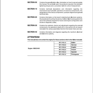 Massey Ferguson MF 3400S 3400V Workshop Manual 1857669M1