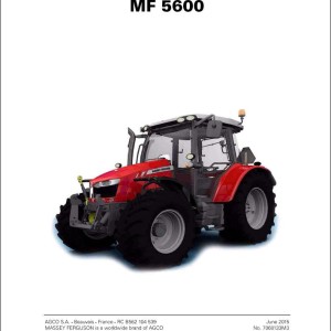 Massey Ferguson MF 5600 Service Manual 7060133M3
