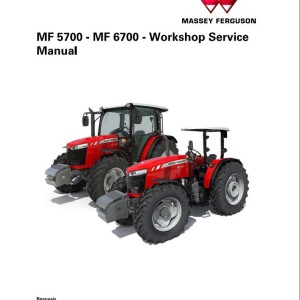 Massey Ferguson MF 5700 6700 Service Manual ACT001919A
