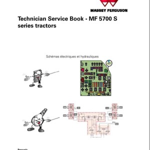 Massey Ferguson MF 5700S Series Technician Service Book ACT0042890
