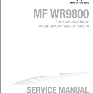 Massey Ferguson MF WR9800 Series Service Manual 4283555M4