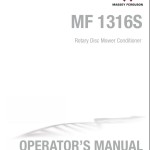 Massey Ferguson 1316S Operators Manual 700750345B