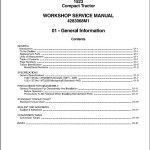 Massey Ferguson 1523 Workshop Service Manual 4283068M1