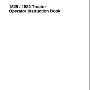 Massey Ferguson 1529 1532 Operators Manual 1857695M1