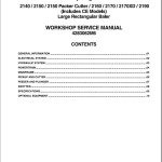 Massey Ferguson 2140 to 2190 Workshop Service Manual 4283062M6