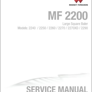 Massey Ferguson 2240 to 2290 Service Manual 4283515M5