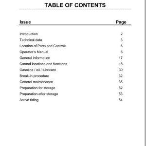 Massey Ferguson 250 to 500 Operators Instruction 1857585Z