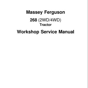 Massey Ferguson 268 Workshop Service Manual