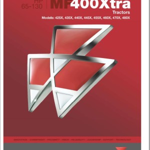 Massey Ferguson 425X to 480X Workshop Manual MOI400XE01