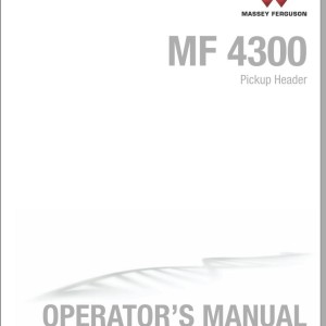 Massey Ferguson 4300 Operators Manual 4283552M5