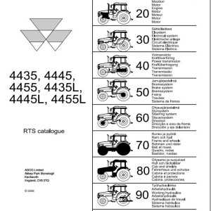Massey Ferguson 4435 to 4455L Repair Time Schedule 1857642M1
