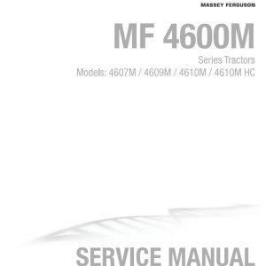 Massey Ferguson 4607M 4609M 4610M 4610MHC Service Manual 4283598M2