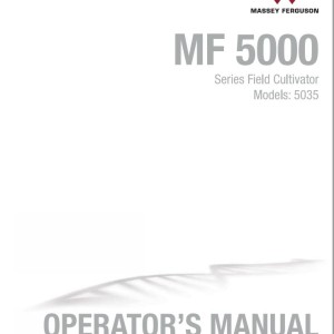 Massey Ferguson 5035 Operators Manual 997779MFG