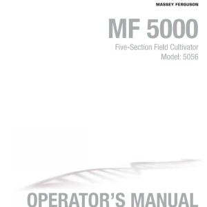 Massey Ferguson 5056 Operators Manual 9971354MFF
