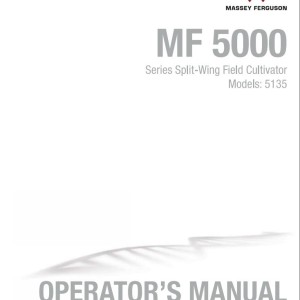 Massey Ferguson 5135 Operators Manual 997762MFF