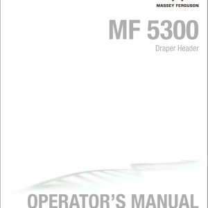 Massey Ferguson 5300 Operators Manual 700743592C