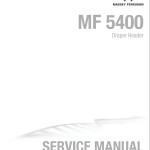 Massey Ferguson 5400 Workshop Service Manual 4283610M1