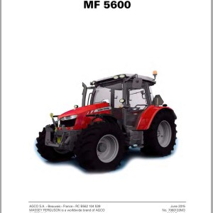 Massey Ferguson 5608 to 5613 Workshop Service Manual 7060133M3