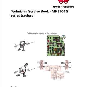 Massey Ferguson 5709S to 5713S Technician Service Book ACT0042890
