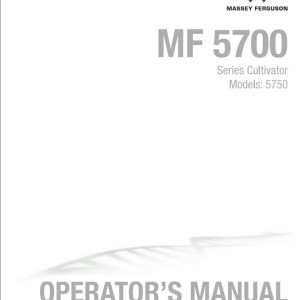 Massey Ferguson 5750 Operators Manual 9971381MFA