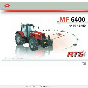 Massey Ferguson 6445 to 6480 Repair Time Schedule 4315546M1