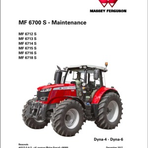 Massey Ferguson 6712S to 6718S Dyna 4 6 Maintenance Manual ACT0038530