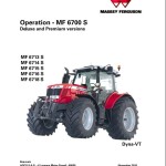 Massey Ferguson 6713S 6714S 6715S 6716S 6718S Dyna-VT Operation Manual