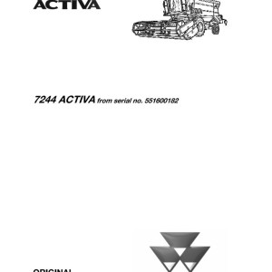 Massey Ferguson 7244 ACTIVA Operators Manual